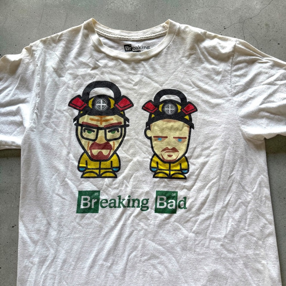 Vintage 2013 Breaking Bad Official Shirt Walter White Jesse Pinkman White Large